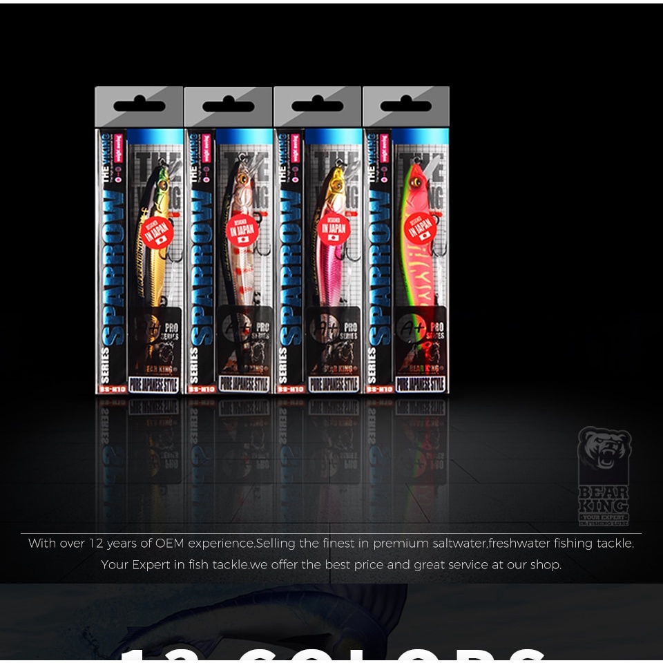 Mồi Giả Câu Cá Chuyên Nghiệp BEARKING 9.8cm 10g SP 2.1m