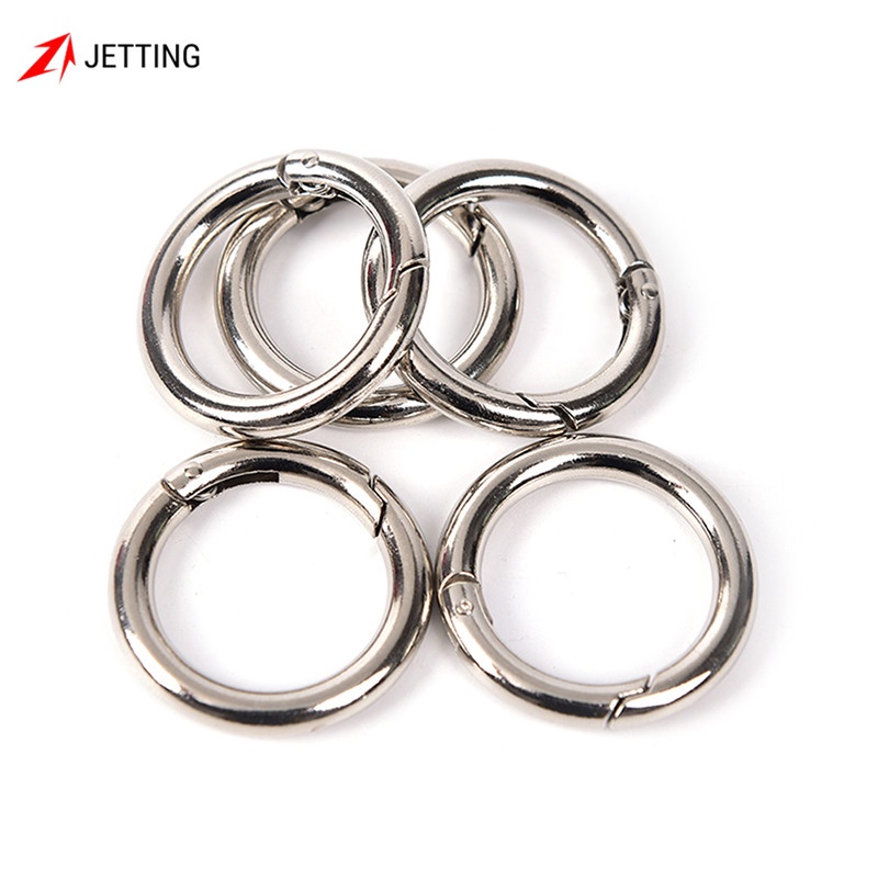 JETTING Set 5 khoen móc khóa kim loại sử dụng cho nhiều mục đích tiện dụng