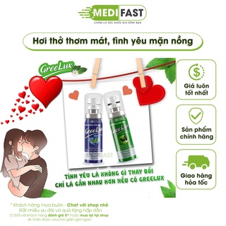 Nước xịt thơm miệng GreeLux 12ml combo 2 vị Hương bạc hà - Sịt thơm miệng giúp hơi thở thơm mát từ thảo dược