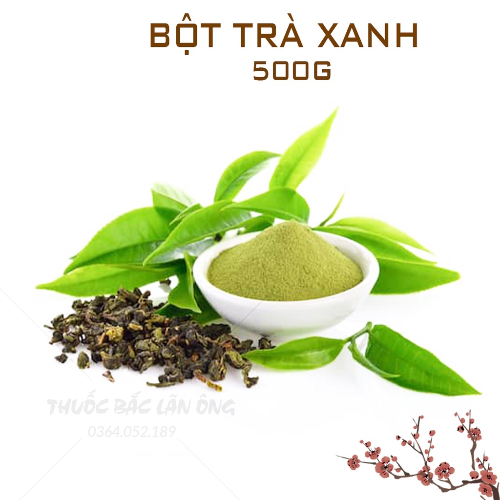 Bột trà xanh nguyên chất  100g (Tạo hương vị thơm ngon và màu sắc đẹp mắt cho các món ăn và đồ uống)