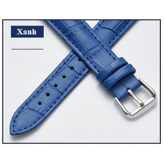 Dây đồng hồ đeo tay da sần Nam, Nữ nhiều màu