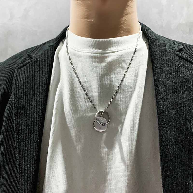 Vòng Cổ Dây Chuyền Unisex Nhẫn W Chains Thời Trang Nam Nữ Merin Accessories Chất Liệu Inox Cao Cấp Không Gỉ