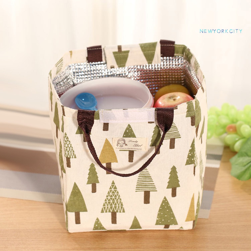 Túi Giữ Nhiệt Đựng Hộp Cơm Trưa Thiết Kế Nhỏ Gọn Tiện Dụng