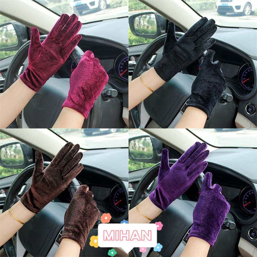 Găng tay hở ngón MIHAN1 giữ ấm thời trang cho nữ