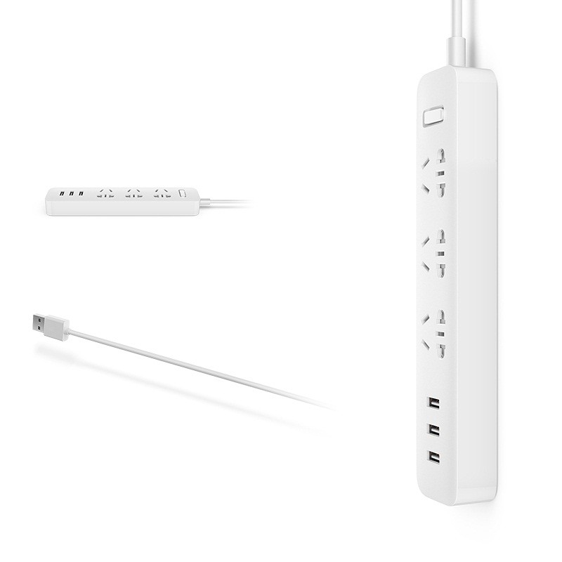 Ổ Cắm Thông Minh Xiaomi Mi Power Strip 3 Ổ Cắm 3 Cổng USB - HAPOS