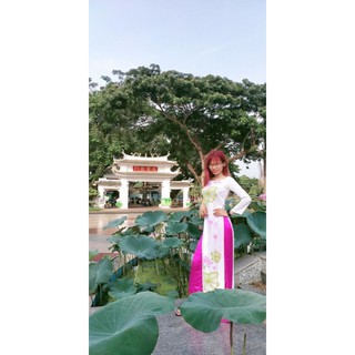Full bộ áo dài hoa sen size S,M