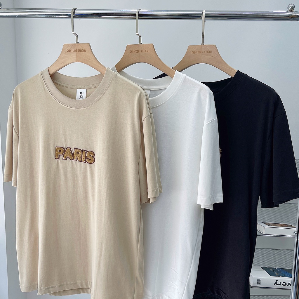 Áo Thun In Chữ Paris CHUOTCONG T292