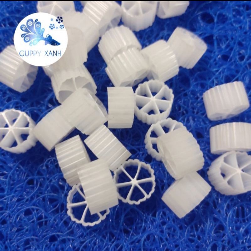 Hạt lọc Kaldnes Micro 100gr (6 cánh ) cho hồ cá Koi