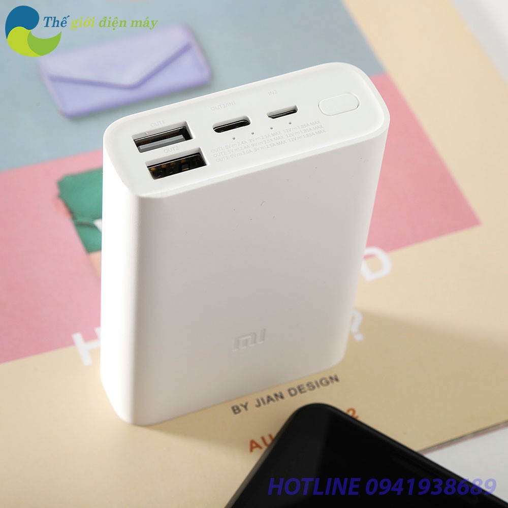 Pin sạc dự phòng 10000mAh Xiaomi Pocket Edition PB1022ZM - Bảo hành 1 tháng - Shop Thế Giới Điện Máy