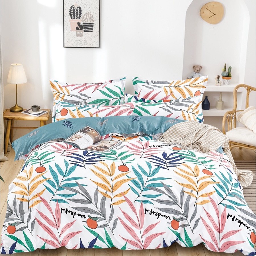 Chăn ga gối, sét 3 món chăn ga cotton nhập khẩu cao cấp nhiều kích thước