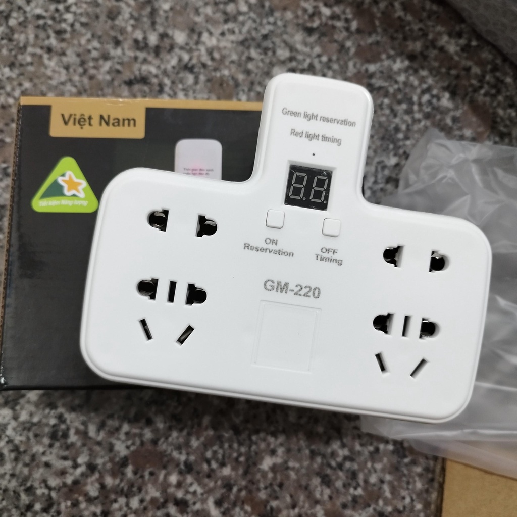 Ổ Cắm Điện Hẹn Giờ Đa Năng Thông Minh GM-221