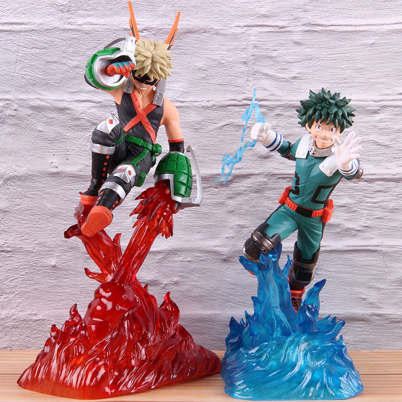 GK Statue My Hero Academia Figure Midoriya Izuku Bakugou Katsuki Action Figure Boku No Hero