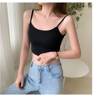 [ HÀNG SẴN ] Áo croptop 2 dây cổ tròn - Dư Tú Lệ