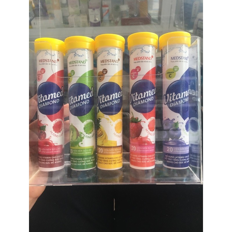 c sủi vị dứa, vị dâu Tây, vị việt quất, vị cherry, vị kiwi, vị actiso, vị chanh leo, vị cam