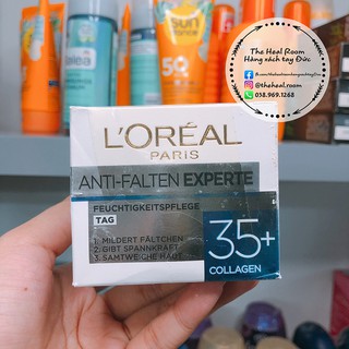 Kem dưỡng da Loreal 🍓FREESHIP🍓 Anti Falten Experte 35+ giảm mờ nếp nhăn tuổi 35+ dùng ban ngày 50ml [Hàng nội địa Đức]