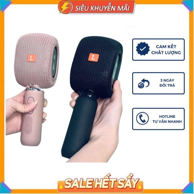 Micro Hát Karaoke Kèm Loa JBL KMC500 Phiên Bản Mới Nhất 2022, Bluetooth 5.0, Chắc Chắn, Sang Trọng, Nhỏ gọn