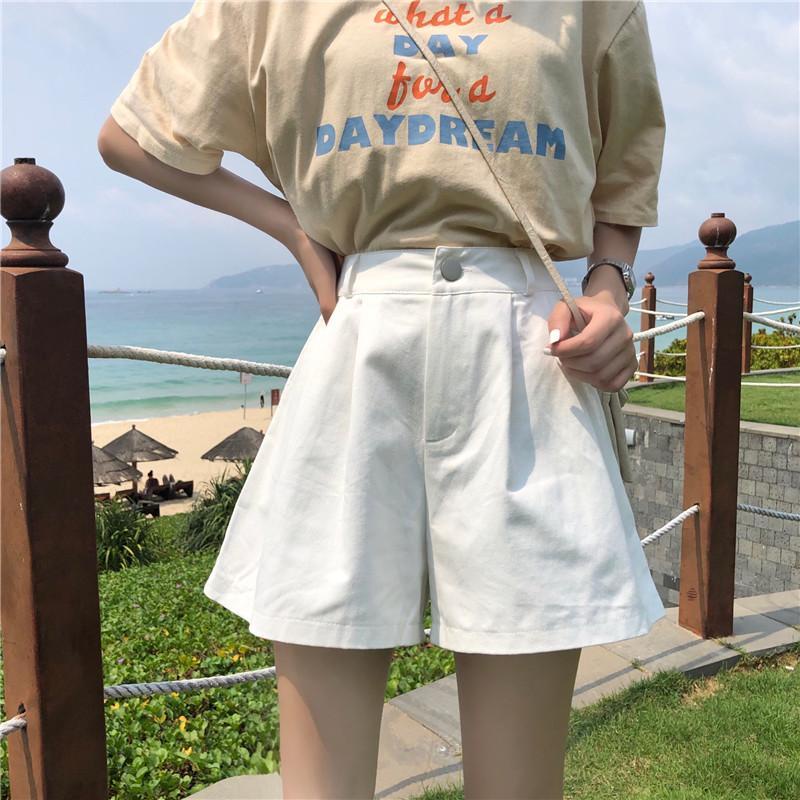 Quần Short Giả Váy Ống Rộng Lưng Cao Thời Trang Hàn Quốc Hàng Mới Cho Nữ Sinh