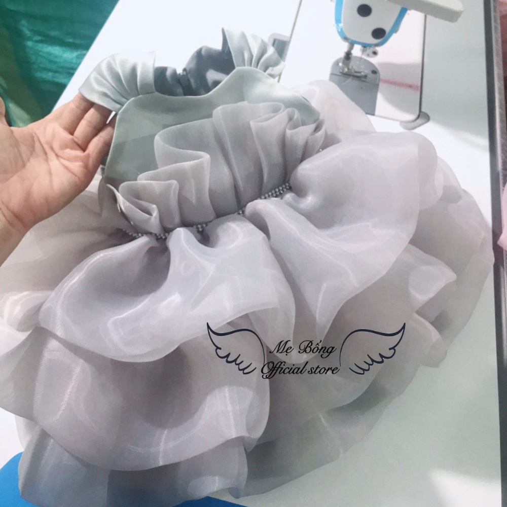 Váy công chúa mào gà 3 tầng-Đầm công chúa-Thời trang cho bé-Váy thiết kế-Đầm thiết kế-Mẹ BốngPrincess dress