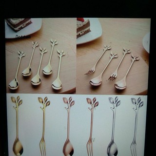 muỗng ăn tráng miệng hình cây HT