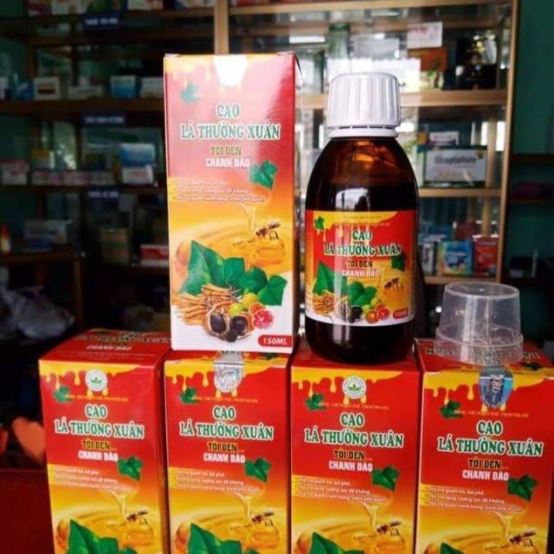 Cao Ho Lá Thường Xuân Tỏi Đen Chanh Đào