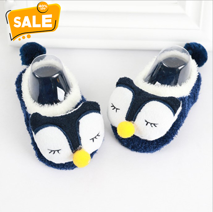Tất vớ cho bé [0-1 tuổi] lông xù 3D hình Động Vật hoạt hình đáng yêu cho bé trai, bé gái