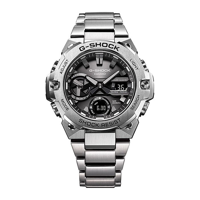 Đồng Hồ Casio Nam Dây Thép Không Ghỉ GSHOCK GST-B400D-1ADR Chính Hãng