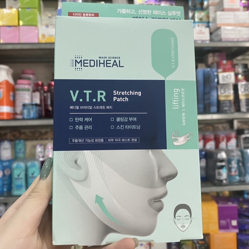 Mặt nạ nâng cơ giảm mỡ thừa tạo hình V- line Mediheal VTR Stretching patch 20ml