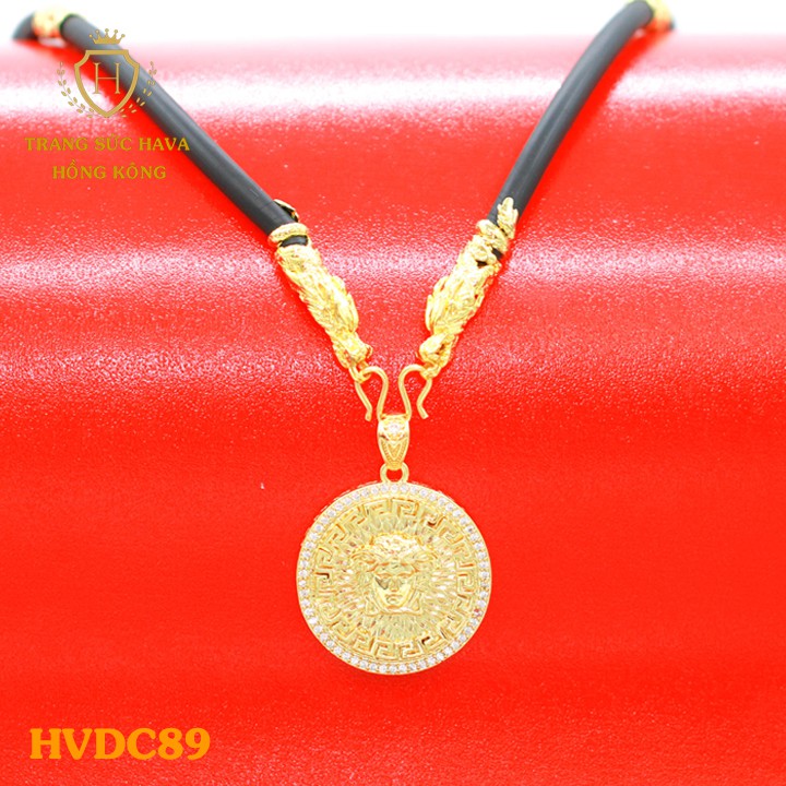 Dây Chuyền, Vòng Cổ Nam Mặt Versace Xi Mạ Vàng Non Cao Cấp - Trang Sức Hava Hong Kong - HVDC89