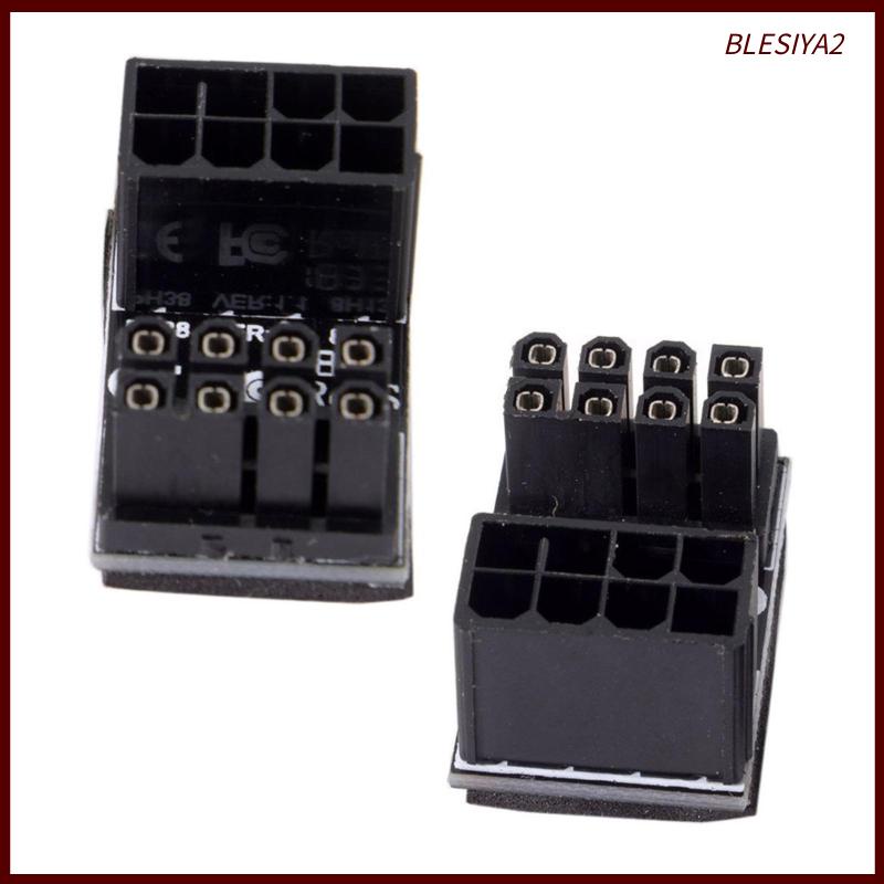 Bộ 2 Đầu Nối Nguồn GPU Góc 180 Độ Cho Thẻ Đồ Họa Để Bàn