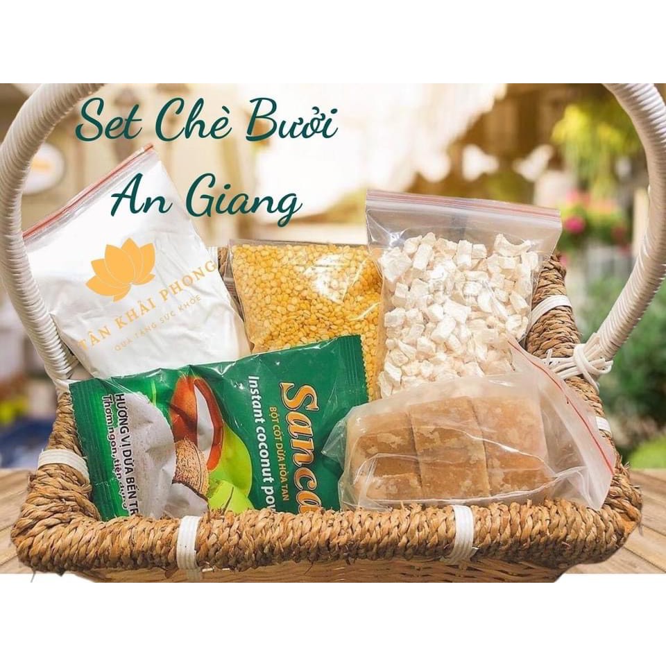 Set chè bưởi đậu xanh