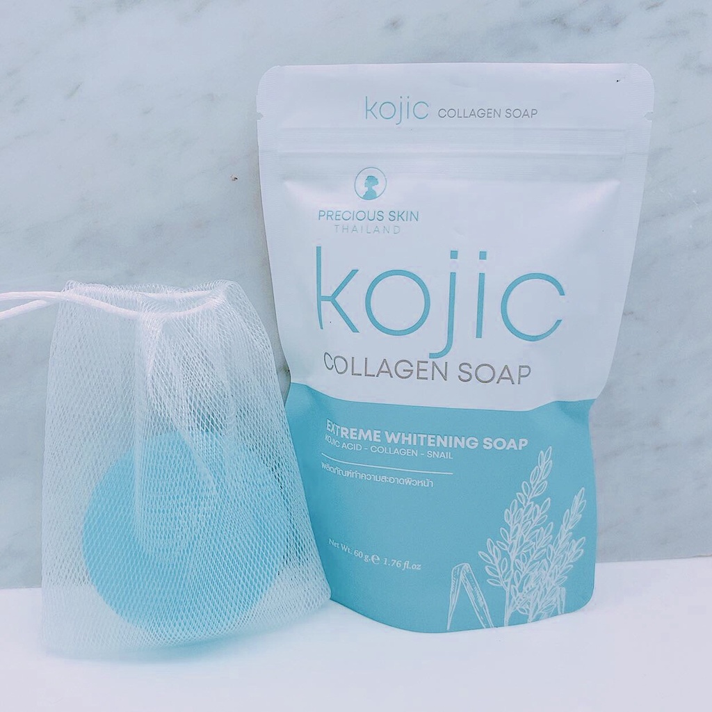 Xà bông xà phòng soap trắng da Kojic Collagen Thái Lan ( mặt và body )