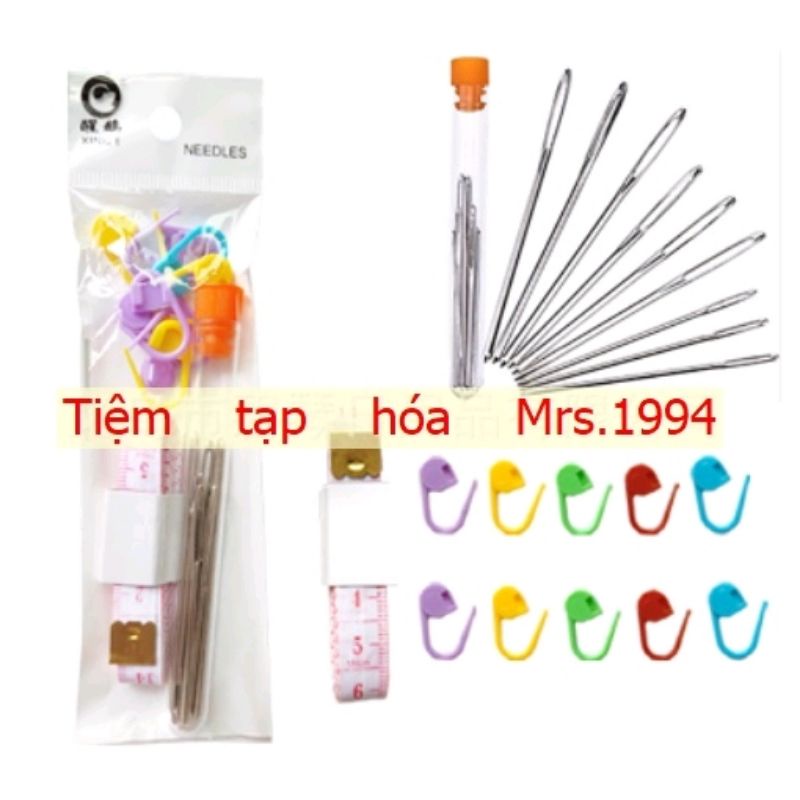 SET 3 MÓN DỤNG CỤ DIY HANDMADE HỖ TRỢ ĐAN MÓC LEN - KHÂU VÁ ĐO ĐẠC ĐÁNH DẤU SẢN PHẨM