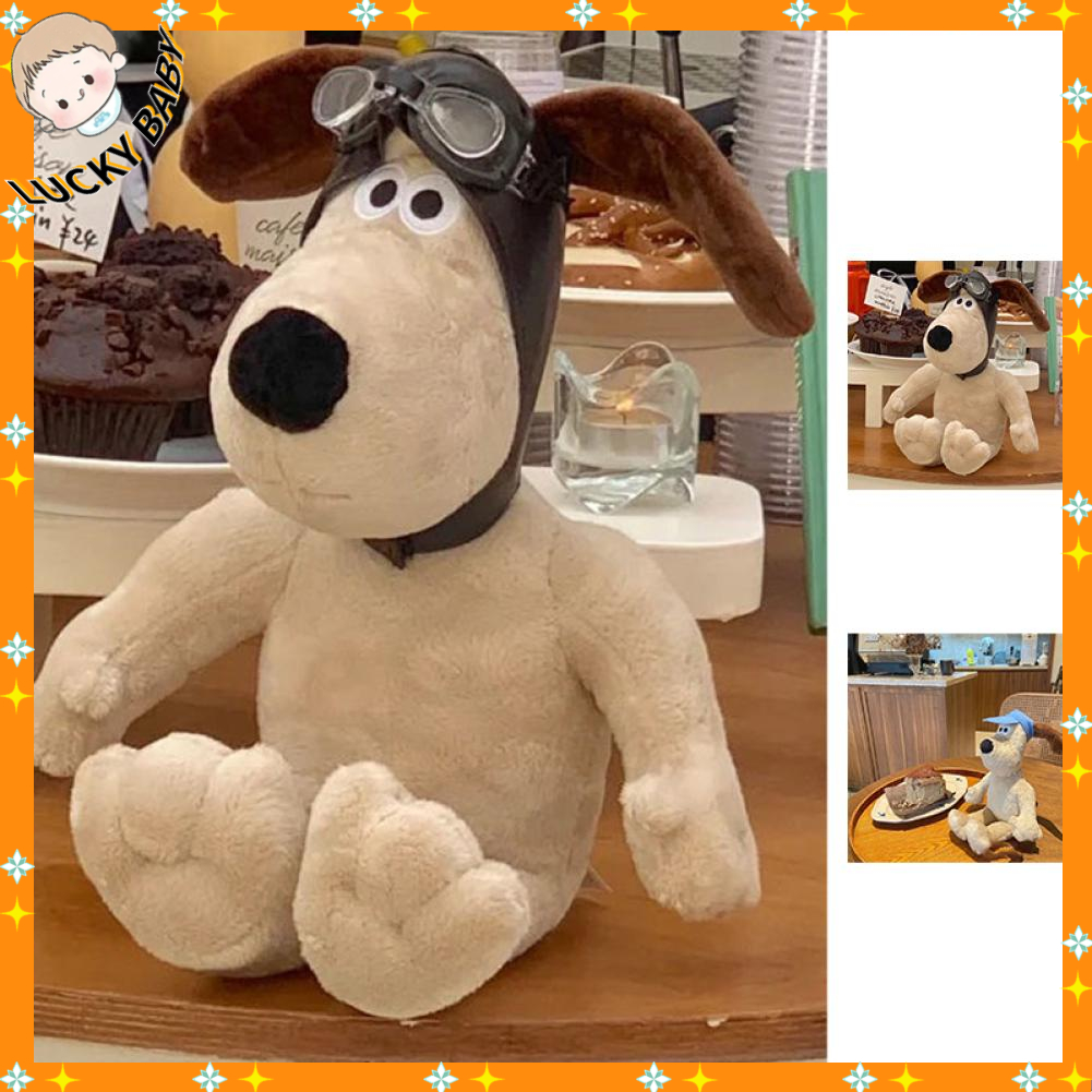 Chó Nhồi Bông Thiết Kế Dễ Thương Xinh Xắn - Phim hoạt hình Hoạt Cắt ngắn Plushie Dog Trang trí nội thất Búp bê tô điểm LUCKYBABY