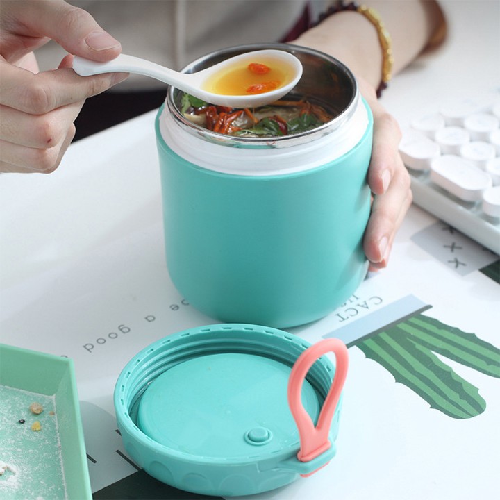 Cốc Đựng Canh, Đựng Cháo Lõi Inox Giữ Nhiệt Tiện Lợi - Giao màu ngẫu nhiên | BigBuy360 - bigbuy360.vn