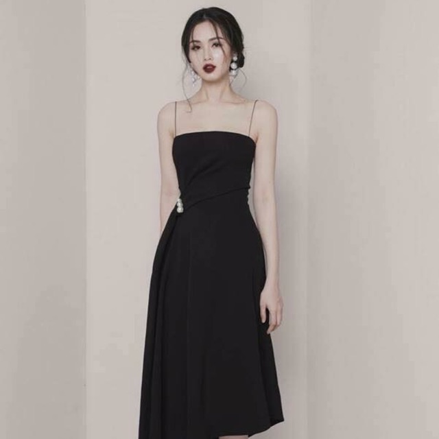 Nancy Dress - Đầm ngang cúp ngực tà chéo