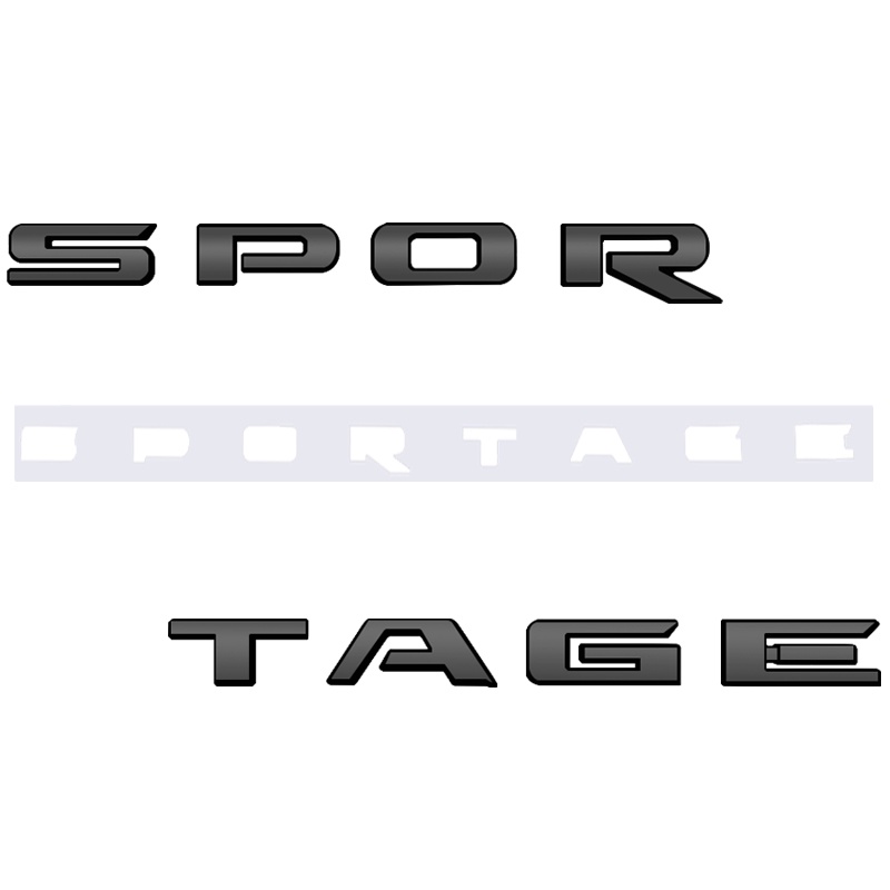 1 Cái ✷ ❈ ABS SPORTAGE Xe Chữ Phía Sau Đuôi Thân Cây Đề Can Biểu Tượng Huy Hiệu Nhãn Dán Decal Tạo Kiểu Phụ Kiện