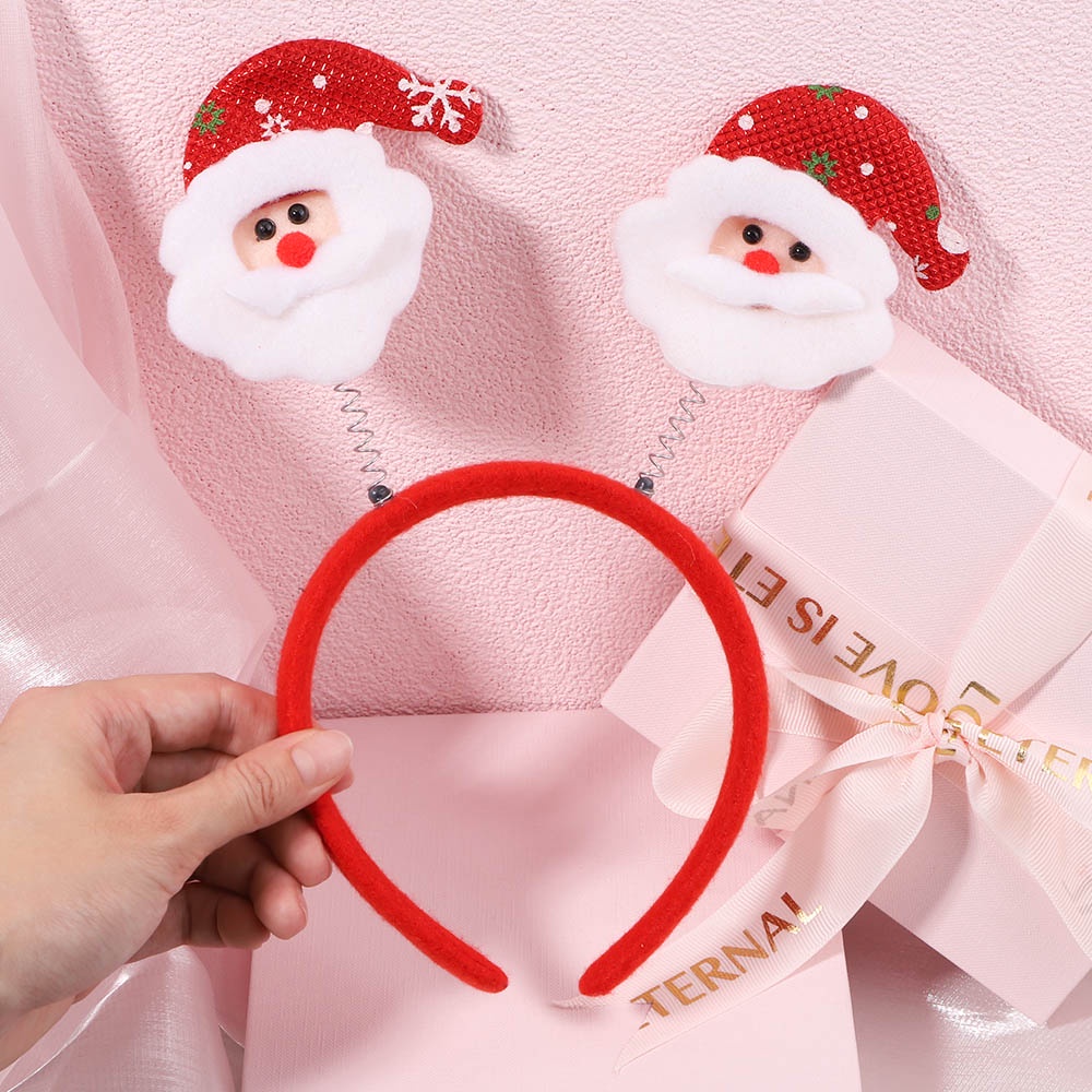 Cài tóc KIDSBOWS kiểu Giáng Sinh màu đỏ hình ông già Noel