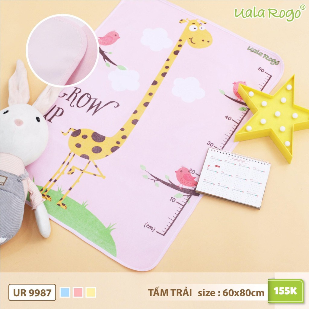 [Uala&amp;rogo] Tấm Lót Chống Thấm Hình Hoạt Hình Siêu Xịn (60x80cm) 9987 - 9985