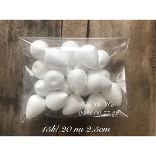 Nụ hồng xốp 2.5cm -20 nụ/ túi