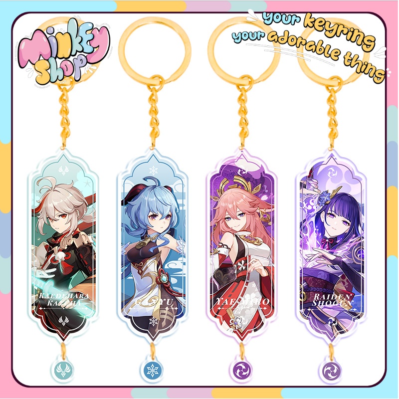 Móc Khóa GENSHIN Đẹp Dễ Thương phụ kiện ba lô, phụ kiện túi xách cute 02MKGEN-Minkey