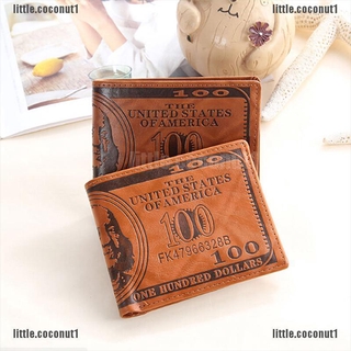 Ví Da Pu In Hình Tiền Đô La Mỹ Cá Tính Cho Nam