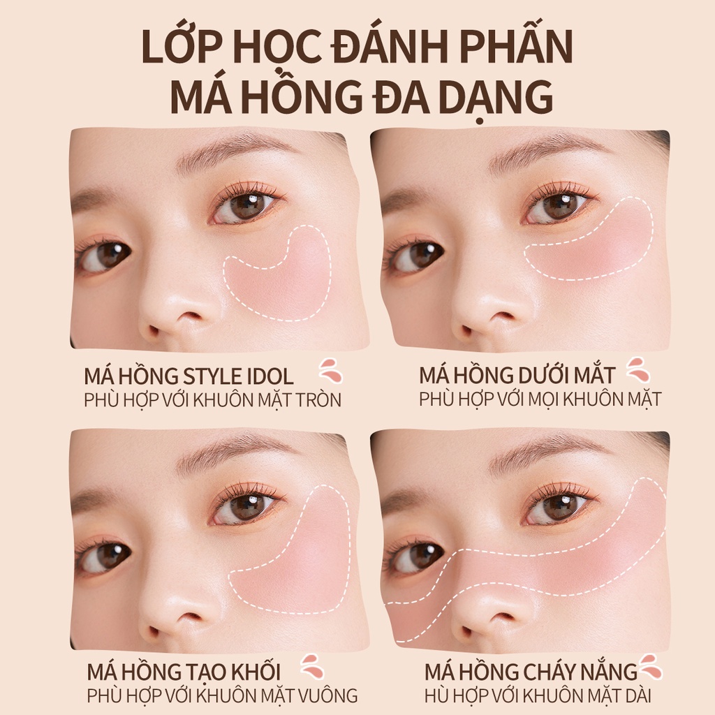 Phấn Má Hồng Dạng Nén Mềm Mịn Lên Màu Chuẩn POPJUICE