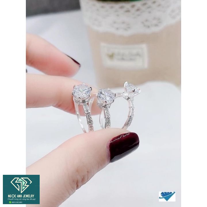 Nhẫn bạc nữ, thiết kế đốt trúc, kiểu dáng mới độc đáo -Bạc Ngọc Anh