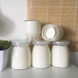 Combo 36 hũ thuỷ tinh tròn nắp nhựa 200ml làm sữa chua, trữ sữa mẹ, đồ ăn dặm
