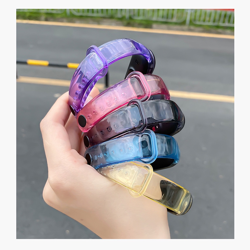 Dây Đeo Thay Thế Chất Liệu Silicon Hoạ Tiết Rằn Ri Cho Xiaomi Mi Band 3 / 4 Mi Band 5 / 6