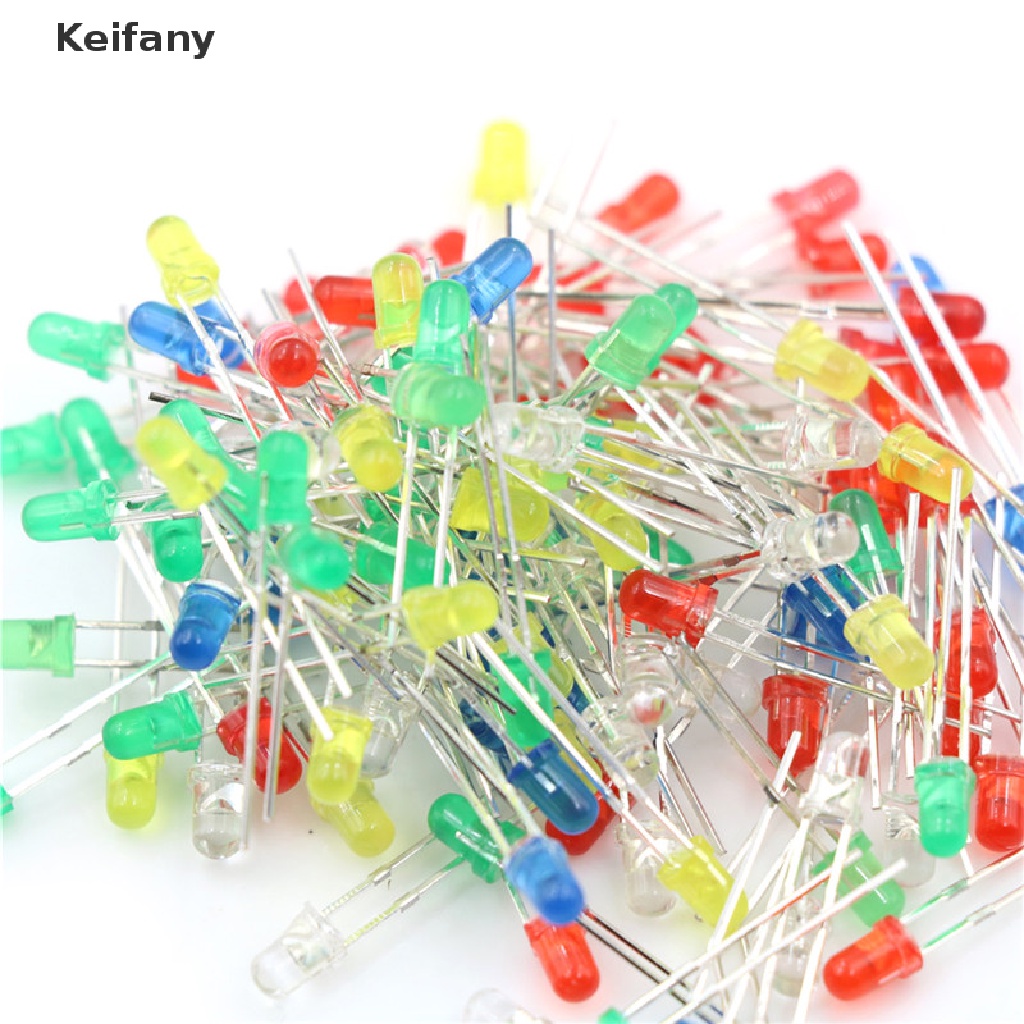 Set 100 Đèn LED Diode 3mm 20mA 2Pin Đa Dụng Chất Lượng Cao