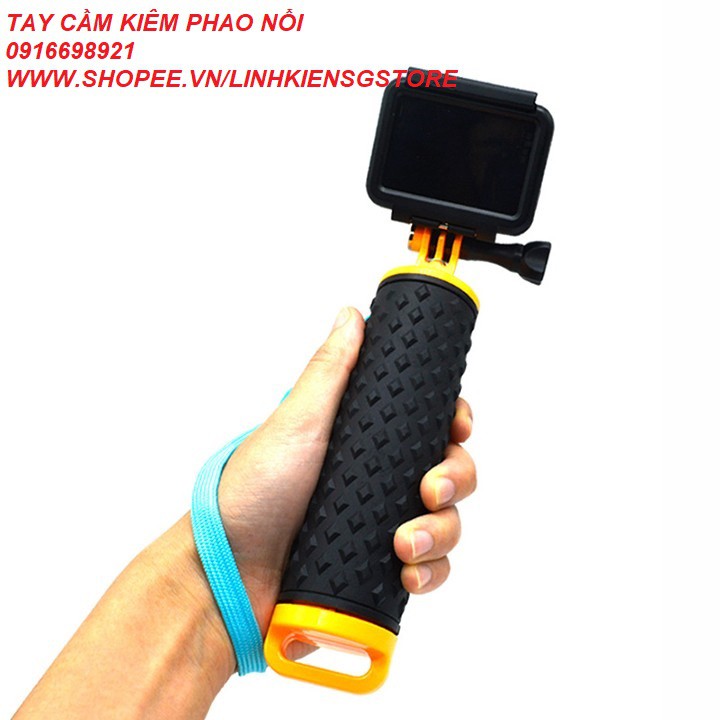 🔥 GIÁ SỈ 🔥  Tay cầm có thể nổi dưới nước CÓ VÂN CAO CẤP chống thấm cho GoPro Hero 8 Hero 7 Fusion DJI Osmo