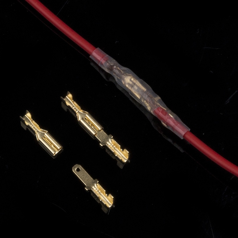 Set 200 Đầu Nối Dây Điện Cách Nhiệt 2.8mm Với Thiết Kế Đầu Cuối Trong Suốt