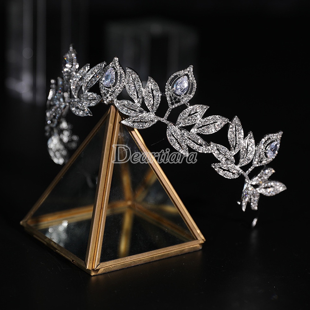 Vương miện hợp kim đính đá thời trang cho cô dâu