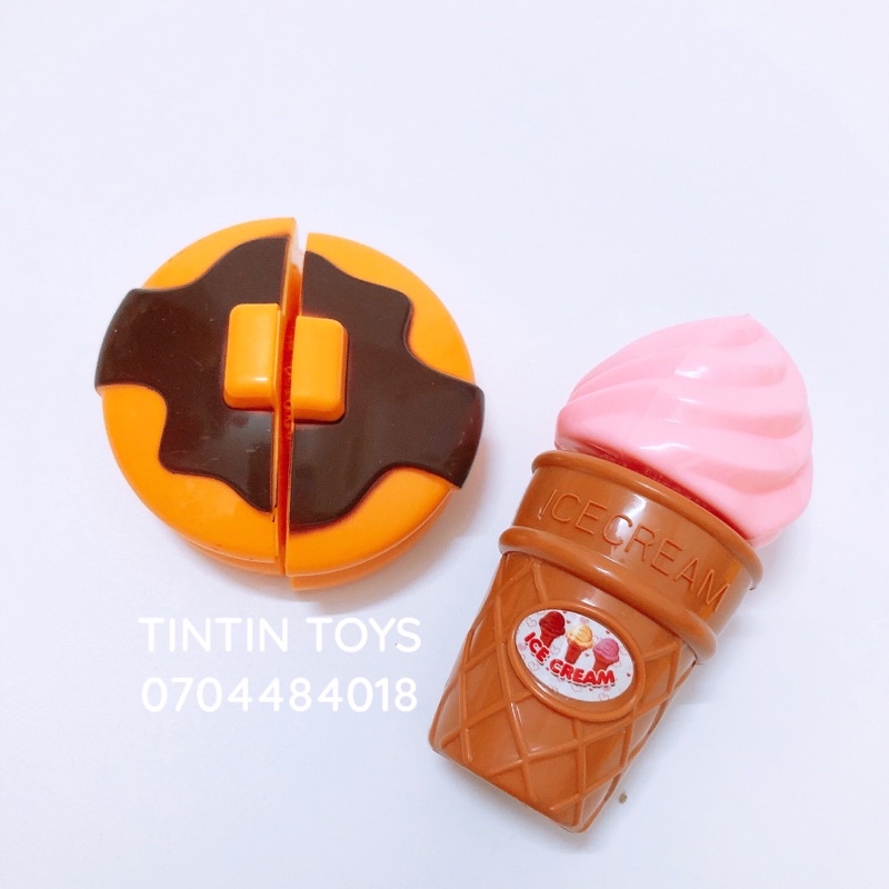 [LẮP GHÉP ĐƯỢC] Đồ chơi nhà bếp, thức ăn, bánh mì cho bé tập nấu ăn, bán hàng